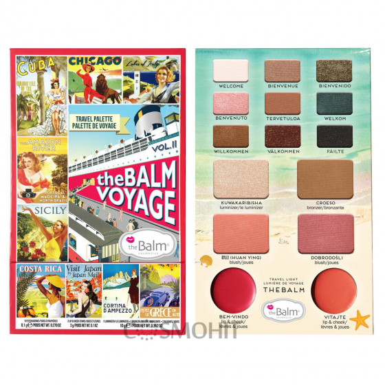 TheBalm Palettes Balm Voyage Vol. 2 Face Palette - Палетка для макияжа - 1