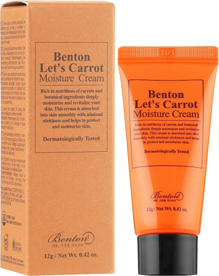 Benton Let`s Carrot Moisture Cream - Увлажняющий крем с маслом моркови - 1