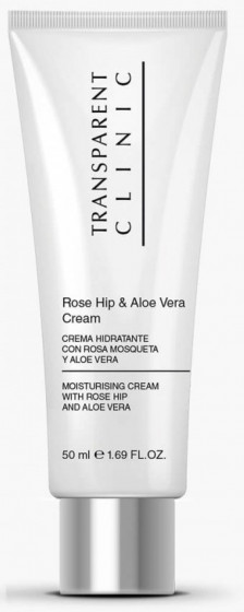 Transparent Clinic Rose Hip & Aloe Vera Cream - Увлажняющий крем для лица с шиповником и алоэ вера