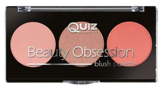 Quiz Cosmetics Beauty Obsession Palette Blush - Палетка румян для лица