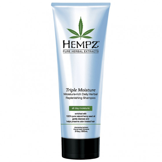 Hempz Triple Moisture Replenishing Shampoo - Интенсивно увлажняющий шампунь для сухих волос