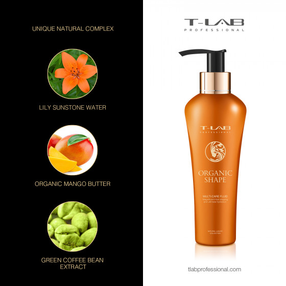 T-LAB Professional Organic Shape Multi-Care Fluid - Флюид для волос - 2