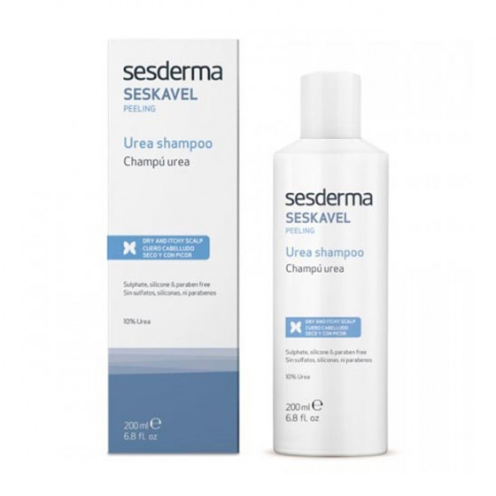 Sesderma Seskavel Peeling Urea Shampoo - Отшелушивающий очищающий шампунь 