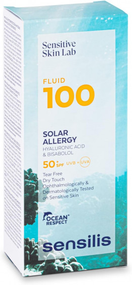 Sensilis Ultrafluido 100 Solar Allergy - Фотозащитный флюид для фоточувствительной и реактивной кожи - 1