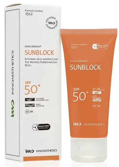 Innoaesthetics Sunblock SPF 50+ - Cолнцезащитный крем с увлажняющим и антиоксидантным действием