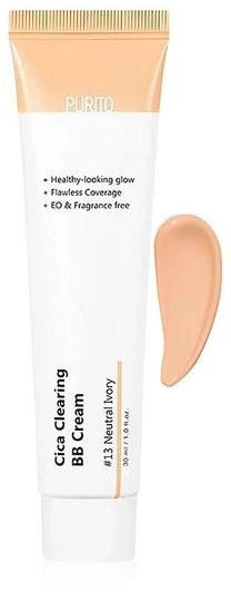 Purito Cica Clearing BB Cream SPF 38 PA+++ - BB крем для чувствительной кожи с экстрактом центеллы 