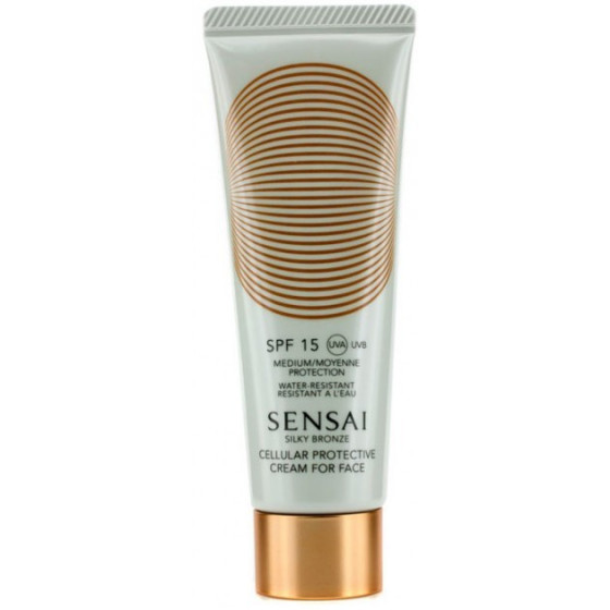 Kanebo Sensai Silky Bronze Sun Protective Cream For Face - Солнцезащитный крем для лица SPF15