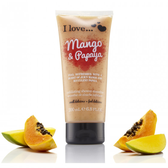 I Love Mango & Papaya Exfoliating Shower Smoothie - Крем-пилинг для душа "Манго и папайя" - 1