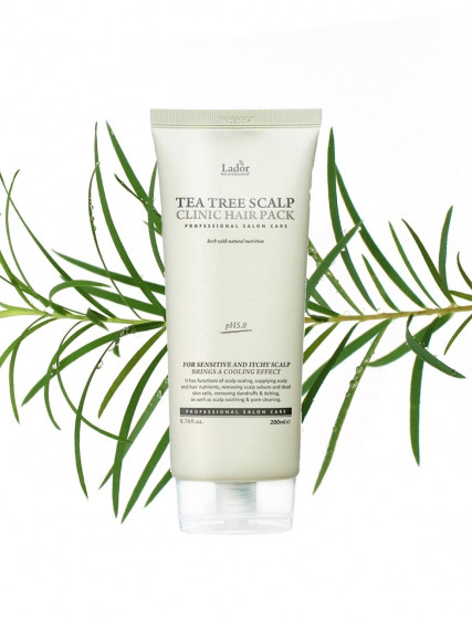 La'dor Tea Tree Scalp Clinic Hair Pack - Маска-пилинг для кожи головы с чайным деревом - 2