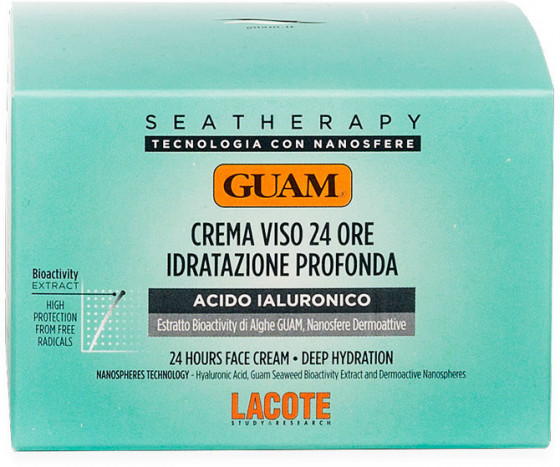 GUAM Seatherapy Crema Viso Idratante 24 ore - Крем для лица интенсивное увлажнение 24 часа - 2