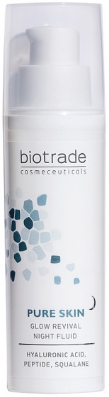 Biotrade Pure Skin Glow Revival Night Fluid - Ночной омолаживающий флюид с гиалуроновой кислотой и пептидами