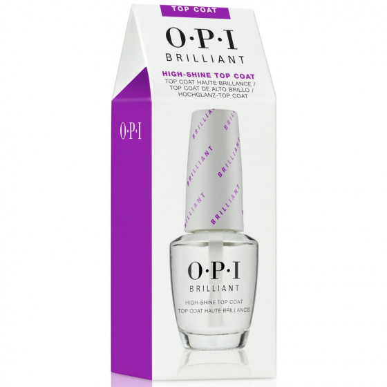 OPI Brilliant High Shine Top Coat - Топовое покрытие с бриллиантовым блеском - 1