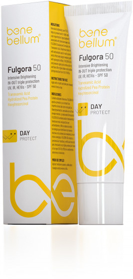 Skin Tech Bene Bellum Fulgora SPF50+ - Интенсивный осветляющий крем с внутренней и наружной фотозащитой