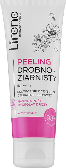 Lirene Dermo Program Peeling - Мелкозернистый пилинг для лица с розой