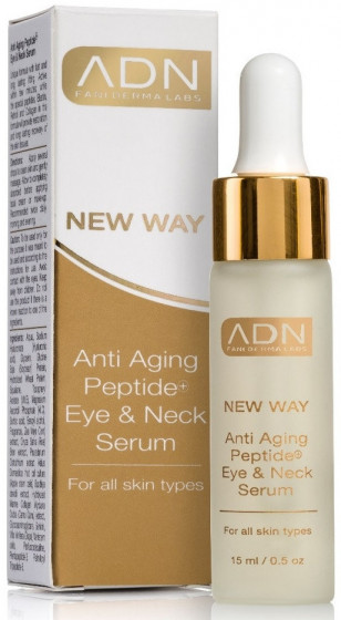 ADN New Way Anti Aging Peptide Eye&Neck Serum - Пептидная омолаживающая сыворотка для век и шеи