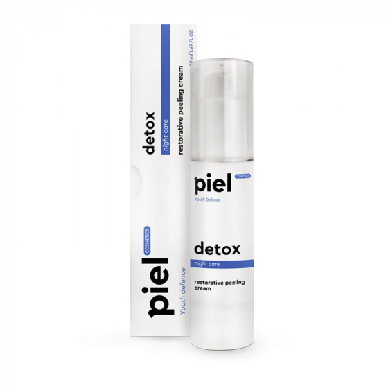 Piel Youth Defence Detox Cream - Ночной регенерирующий крем с пиллинг-эффектом, уход за лицом для всех типов кожи