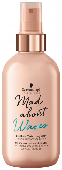 Schwarzkopf Professional Mad About Waves Sea Blend Texturizing Spray - Текстурирующий спрей для создания объема волнистых волос