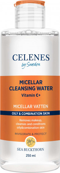 Celenes Sea Buckthorn Micellar Cleansing Water - Мицеллярная вода с облепихой для жирной и комбинированной кожи