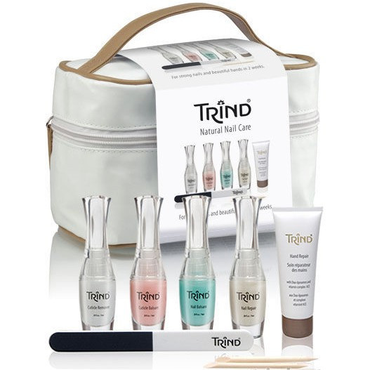 Trind Perfect System Set (Beauty Case) - Набор для комплексного ухода за ногтями и руками Идеальная система (в косметичке)