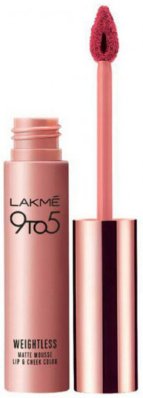 Lakme India 9 to 5 Weightless Mousse Lip & Cheek Color - Жидкая помада для губ