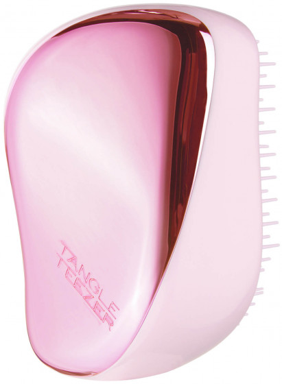 Tangle Teezer Compact Styler Baby Doll Pink Chrome - Расческа для волос - 1