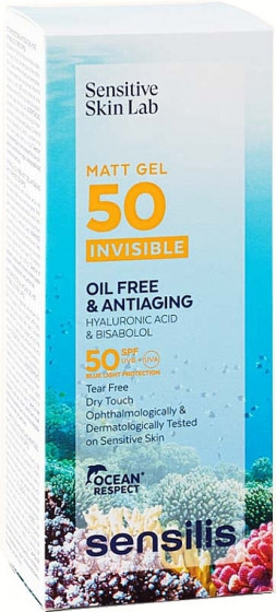 Sensilis Matt gel Gel Oilfree SPF50+ - Фотозащитный матирующий гель для лица - 1