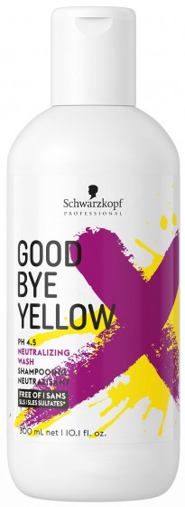 Schwarzkopf Professional Goodbye Yellow Shampoo - Безсульфатный шампунь с антижелтым эффектом