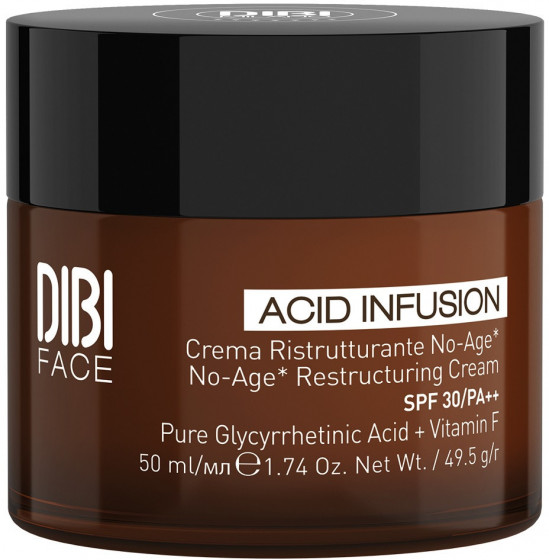 DIBI Acid Infusion No-Age Restructuring Cream SPF30 PA++ Glycyrrhetinic Acid + Vitamin F - Реструктурирующий крем с чистой глицирретиновой кислотой и витамином F