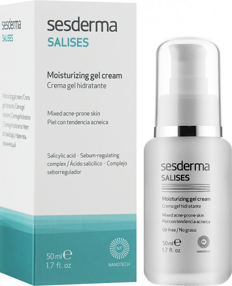 Sesderma Salises Moisturizing Gel Cream - Увлажняющий крем-гель для лица - 1