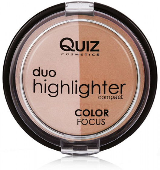 Quiz Cosmetics Color Focus Duo Highlighter - Пудра-хайлайтер