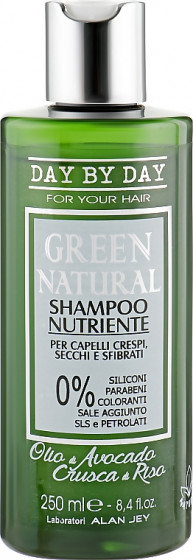 Alan Jey Green Natural Shampoo - Питательный шампунь для вьющихся, сухих и поврежденных волос