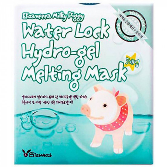 Elizavecca Milky Piggy Water Lock Hydro-gel Melting Mask‎ - Гидрогелевая маска для лица с коллагеном