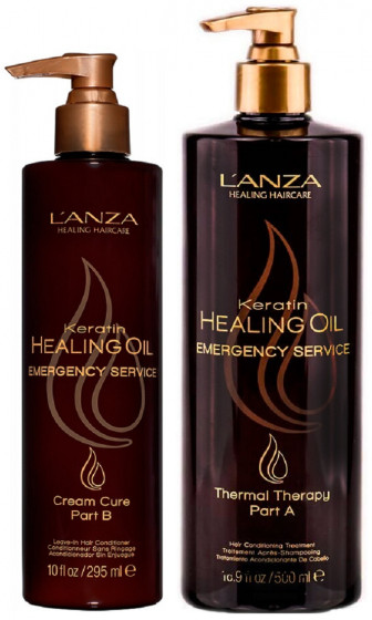 L'anza Keratin Healing Oil Emergency Service Cream Cure Part B - Лечебный крем для волос (Шаг В) - 1