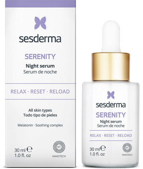 Sesderma Serenity Night Serum - Регенерирующая ночная сыворотка для лица - 1