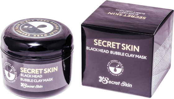 Secret Skin Black Head Bubble Clay Mask - Пузырьковая маска для лица с черной глиной