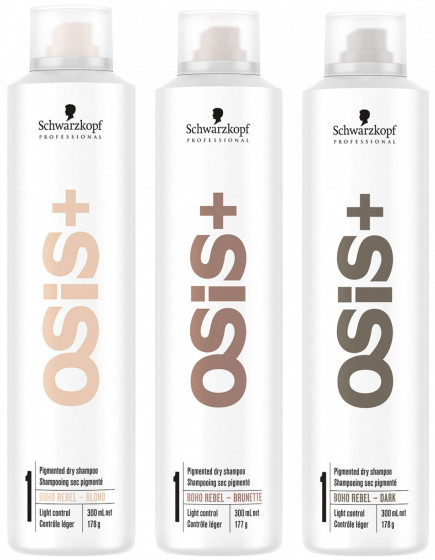 Schwarzkopf Professional Osis+ Boho Rebel Brunette - Сухой шампунь для брюнеток - 1