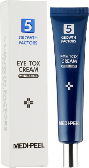 Medi Peel 5 Growth Factors Eye Tox Cream Wrinkle Care - Пептидный лифтинг-крем для кожи вокруг глаз - 1