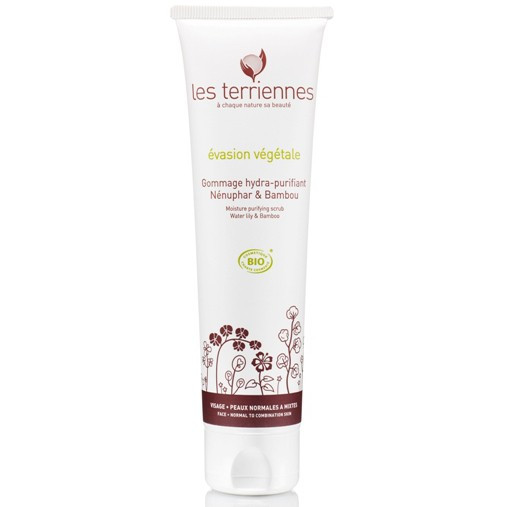 Les Terriennes Moisture purifying scrub Water lily & Bamboo - Увлажняющий очищающий скраб для лица Лилия/Бамбук