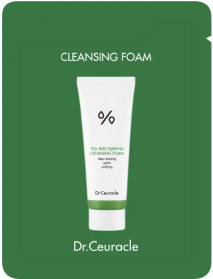 Dr.Ceuracle Tea Tree Purifine 30 Cleansing Foam - Гель-пенка для умывания с экстрактом чайного дерева