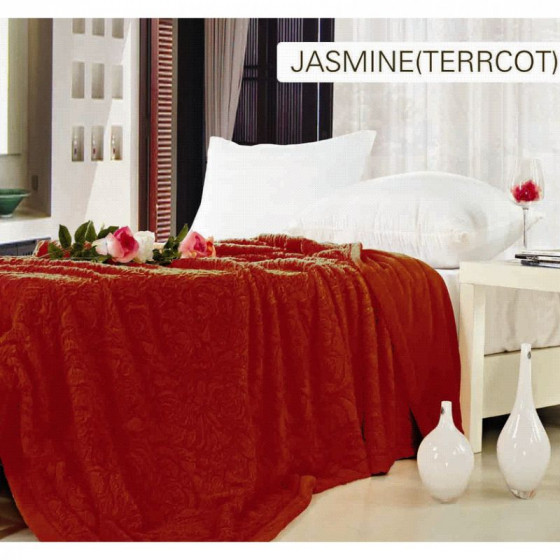 Arya Jasmine Black - Плед полуторный микрофибра с эффектом 