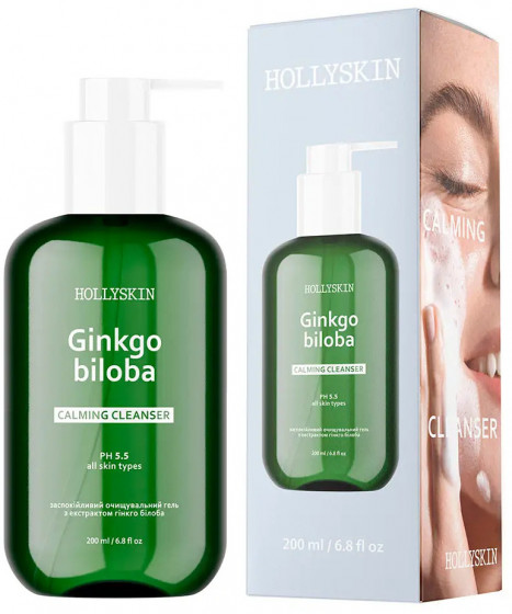 Hollyskin Ginkgo Biloba Calming Cleanser - Успокаивающий очищающий гель с эктрактом гинкго билоба