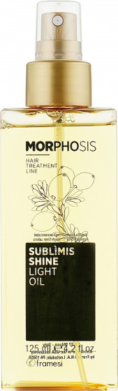 Framesi Morphosis Sublimis Shine Light Oil - Легкое аргановое масло с блеском