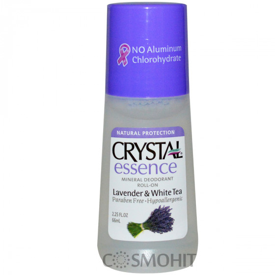 Crystal  Essence  Lavender & White Tea Roll-on - Роликовый дезодорант Кристал Есенс «Лаванда и Белый Чай» - 2