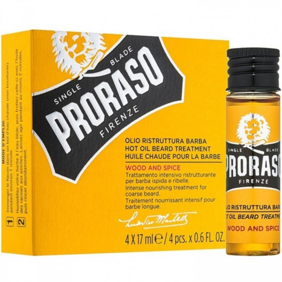 Proraso Wood and Spice Hot Oil Beard Treatment - Разогревающее масло для бороды