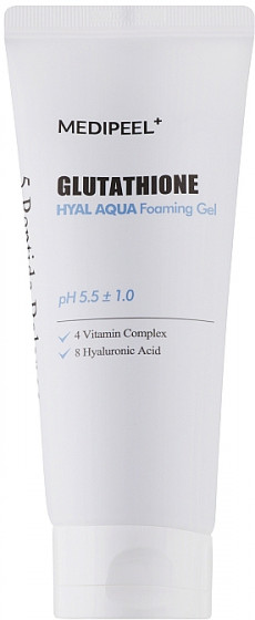 Medi Peel Glutathione Hyal Aqua Foaming Gel - Увлажняющий гель-пенка для умывания лица