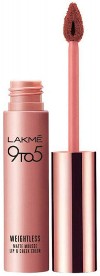 Lakme India 9 to 5 Weightless Mousse Lip & Cheek Color - Жидкая помада для губ