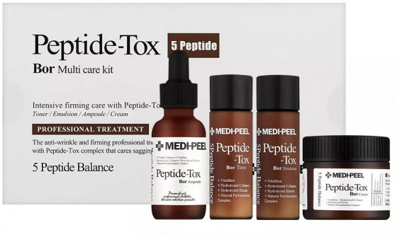 Medi Peel Peptide-Tox 5 Peptide Bor Multi Care Kit - Лифтинг-набор средств для подтяжки лица - 1