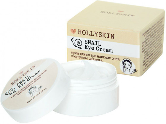 Hollyskin Snail Eye Cream - Крем для кожи вокруг глаз с муцином улитки