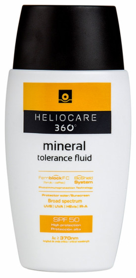 Cantabria Heliocare 360º Mineral Tolerance Fluid SPF50 - Солнцезащитный минеральный крем-флюид для чувствительной кожи