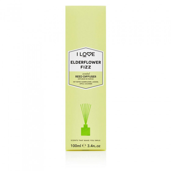 I Love Elderflower Fizz Reed Diffuser - Аромадиффузор "Коктейль из бузины" - 1